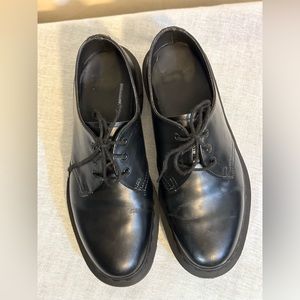 *SOLD* DR. MARTENS 1461 MONO SMOOTH LEATHER OXFORD SHOES Black UK 5